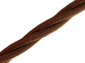 Витой ретро кабель для внешней проводки Werkel Retro 3х1,5мм коричневый - купить в Ростове-на-Дону