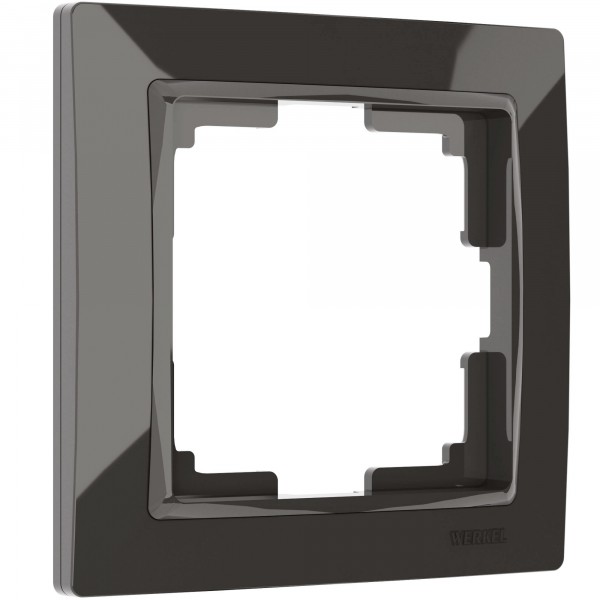 Рамка на 1 пост Werkel WL03-Frame-01 Snabb Basic (серо–коричневый) - купить в Ростове-на-Дону