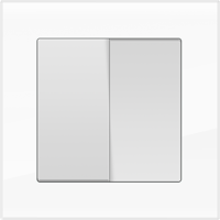 Рамка для двойной розетки Werkel WL01-Frame-01-DBL Favorit (белый) - купить в Ростове-на-Дону