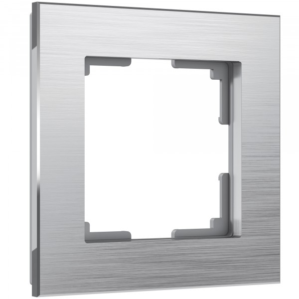 Рамка на 1 пост Werkel WL11-Frame-01 Aluminium (алюминий) - купить в Ростове-на-Дону